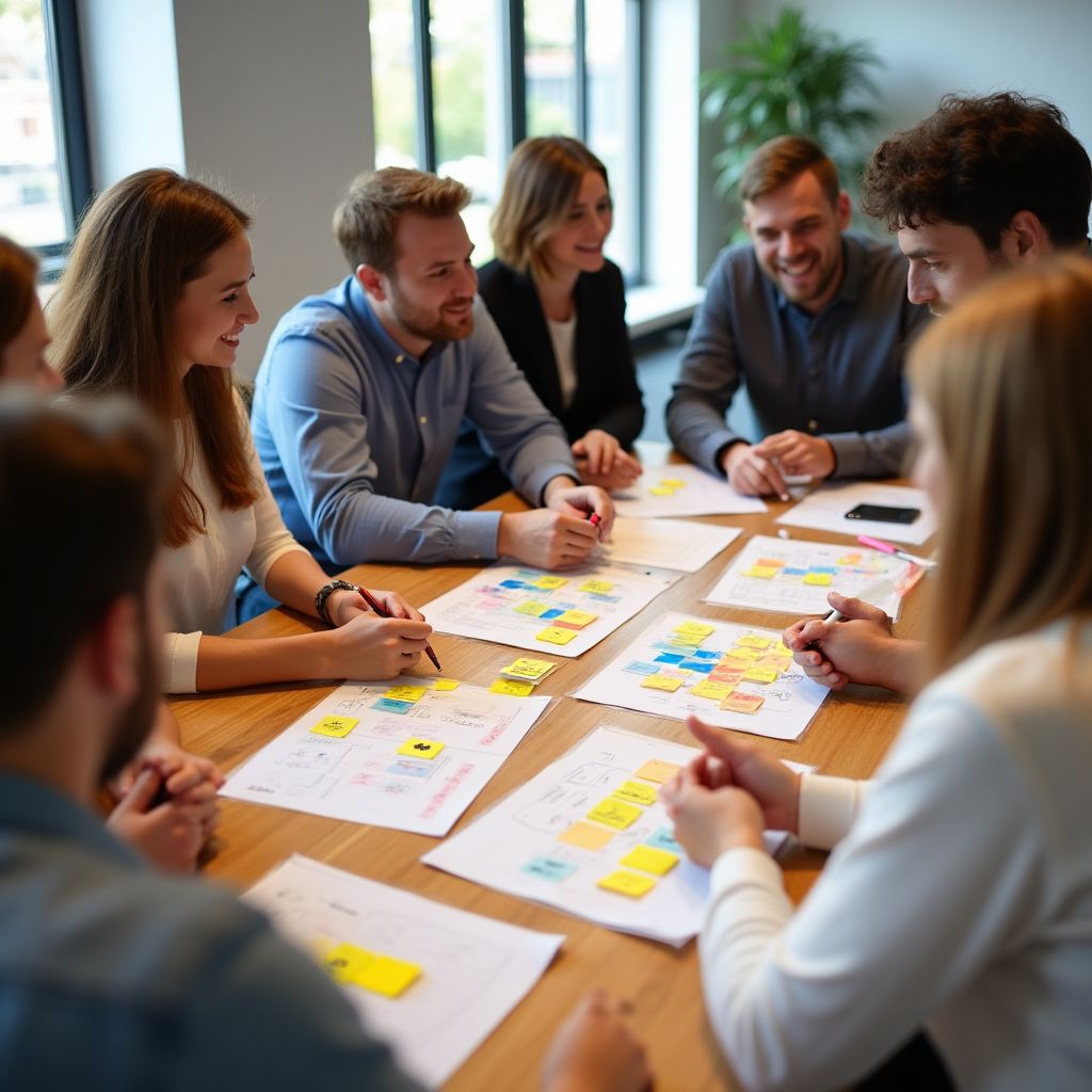 Branding workshop in progress