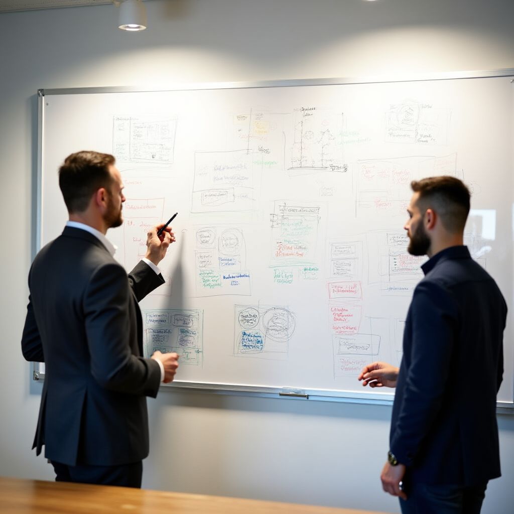 Brand strategy mapping session