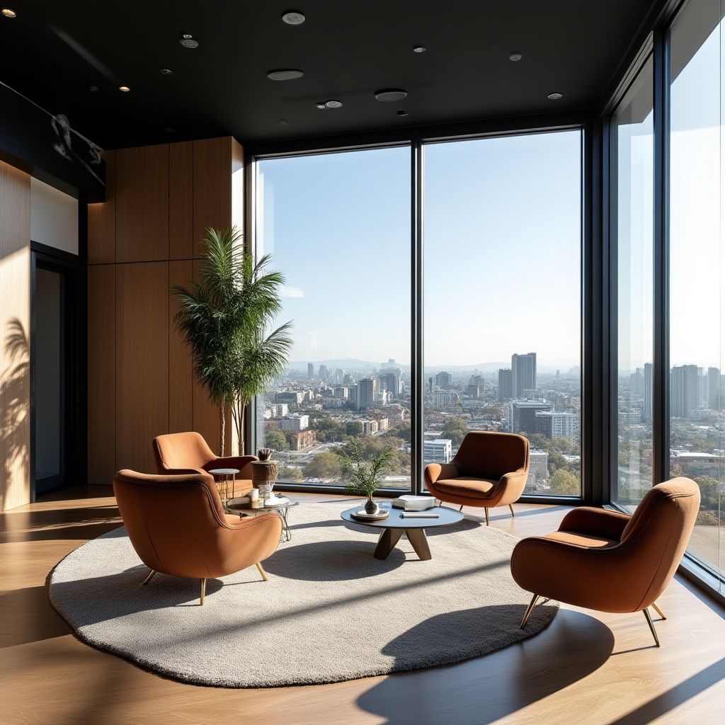 Anisochromatic office in Auckland